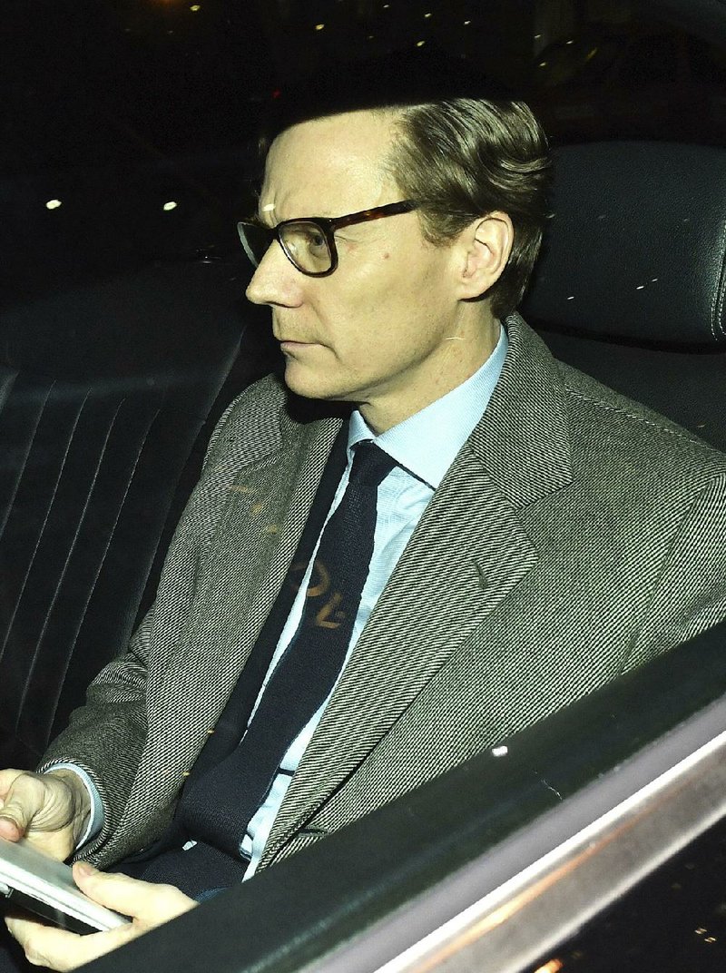 Cambridge Analytica’s board of directors has suspended chief executive Alexander Nix, shown Tuesday in London.  
