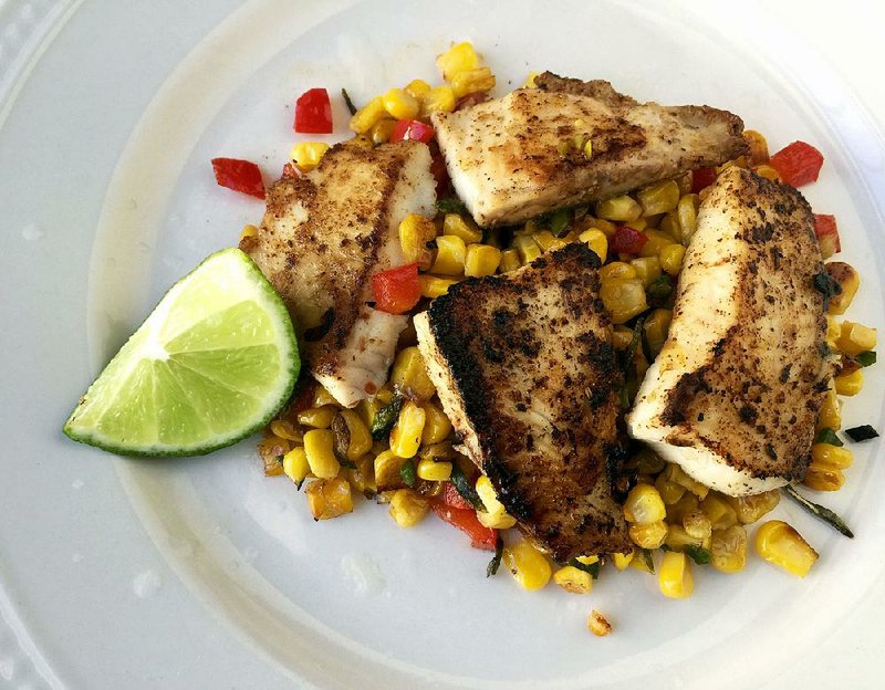 Pan-Cooked Tilapia With Corn-Jalapeno Saute  