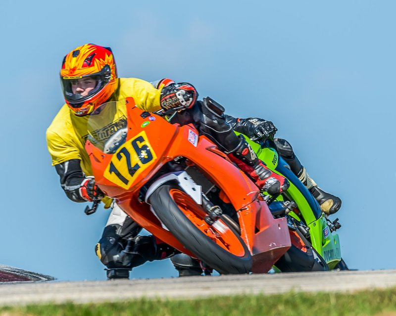 COURTESY PHOTO Daniel Kinard of Bentonville is a motorcycle road racer. He competes in the Central Motorcycle Racing Association. Kinard is a student at Bentonville High School.