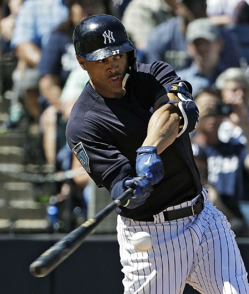 The addition of Giancarlo Stanton (above) to an already potent lineup that includes Aaron Judge may give the New York Yankees their most impressive set of sluggers since Roger Maris and Micky Mantle.