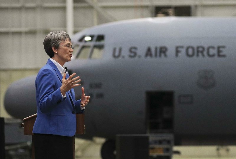 Secretary of the Air Force Heather Wilson told a gathering Tuesday inside a hangar at Little Rock Air Force Base in Jacksonville that the new military budget includes funds for 19 new C-130 transport aircraft, but she said she had “no clue” where the planes would be sent. 