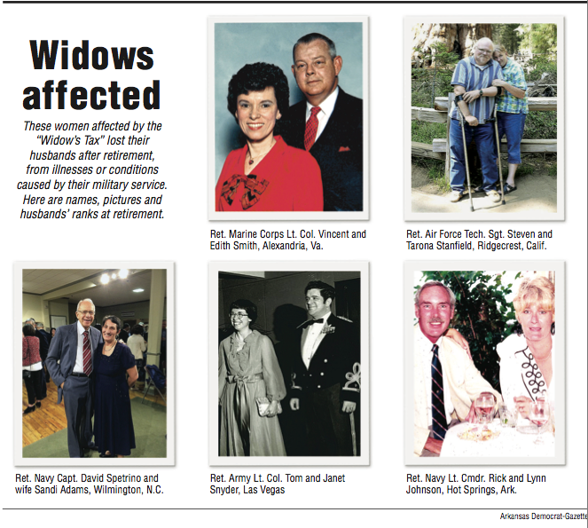 Photos showing the women affected by the “Widow’s Tax”