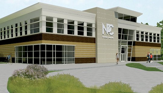 Submitted photo STUDENT COMMONS: An artist rendering of the new student commons building at National Park College.