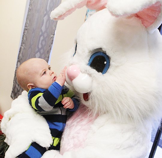 Easter bunny visits