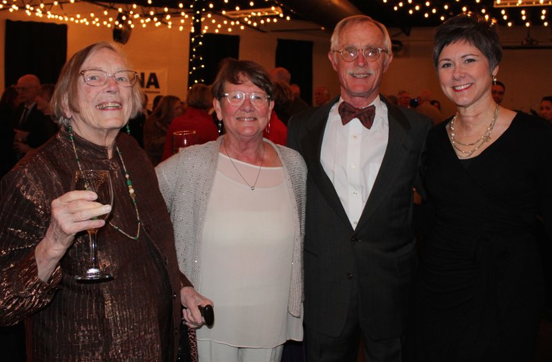 NWA Democrat-Gazette/CARIN SCHOPPMEYER Barbara Jackson (from left), Ellen and Malcolm Hayward and Marybeth Hays visit at the Symphony of Northwest Arkansas Spring Gala on March 6 at Mermaids in Fayetteville.