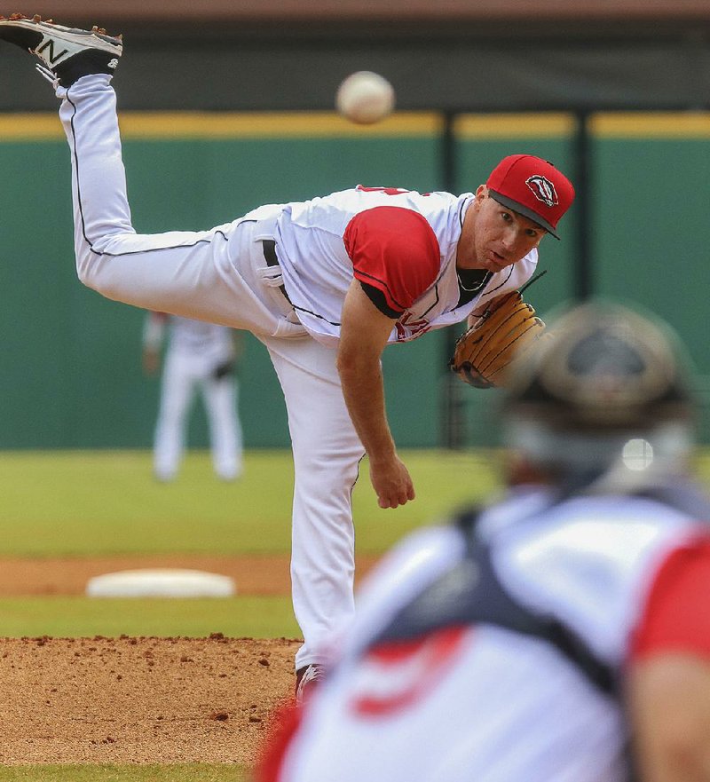 Pitcher Andrew Moore will start his second consecutive season opener for the Arkansas Travelers today after making his major league debut last season for the Seattle Mariners.  