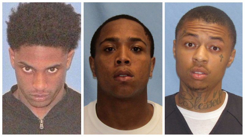 Kingsly Doshier, 17, of Little Rock (from left); Yuhanna Clinkscale, 18, of Little Rock and Patrick Johnson, 20, of Little Rock
