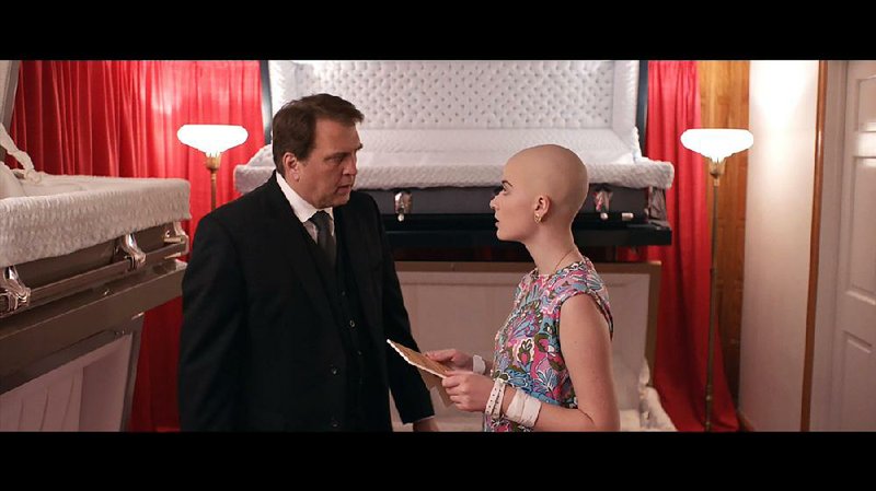 Mortician Bill Jankowski (writer-director Daniel Roebuck) has his hands full with the terminally ill teenager Grace (newcomer Madelyn Dundon) in the faith-based comedy Getting Grace.