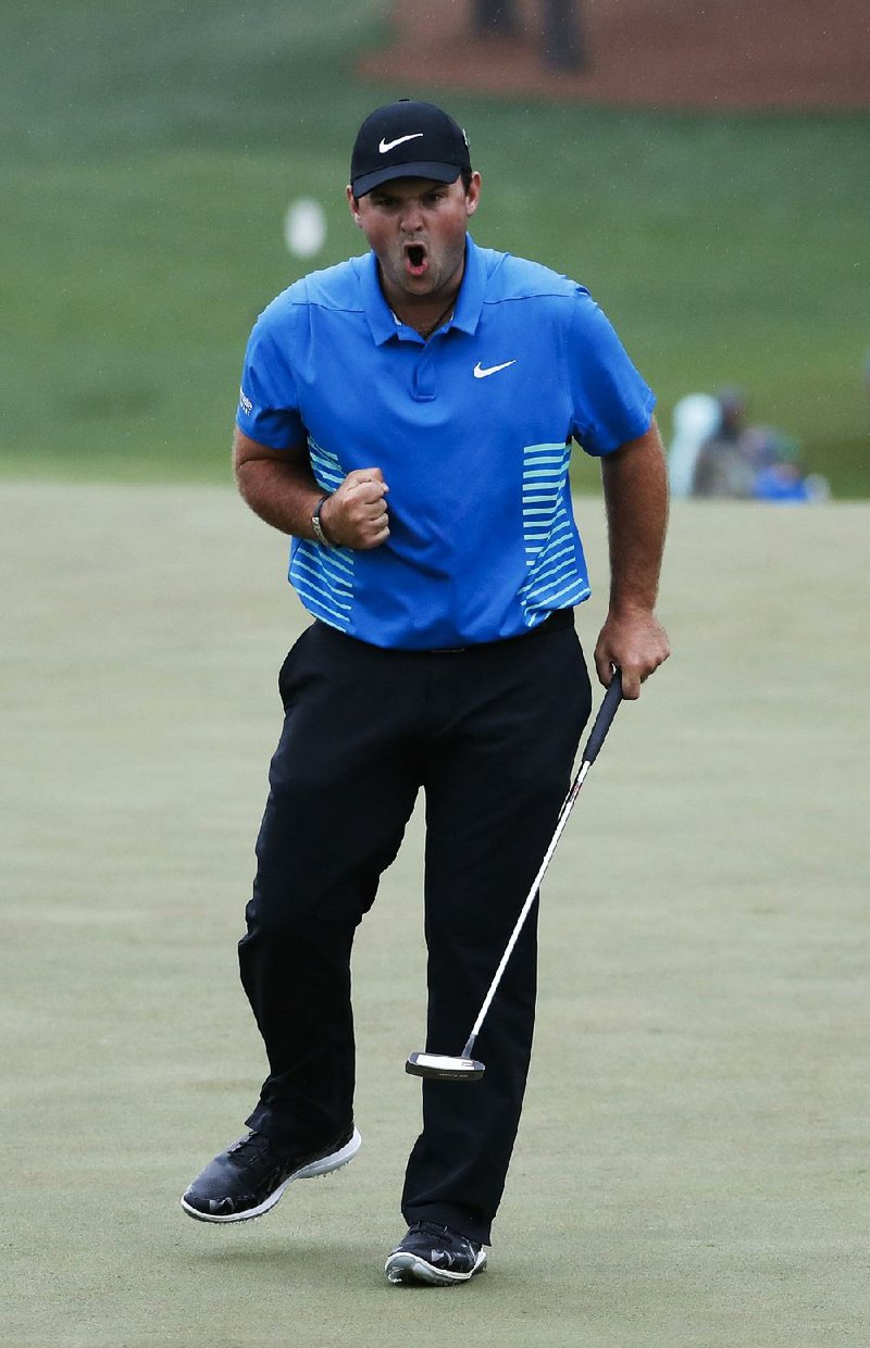 American Patrick Reed shot a 5-under 67 on Saturday and holds a three-shot lead over Rory McIlroy entering today’s final round at the Masters. 