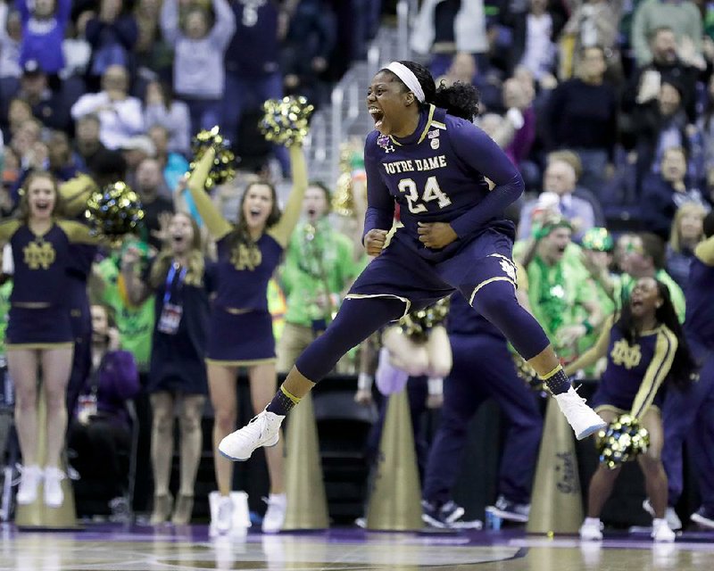 Notre Dame’s Arike Ogunbowale said she channeled her inner Kobe Bryant while leading the Irish to the NCAA women’s basketball national title.    