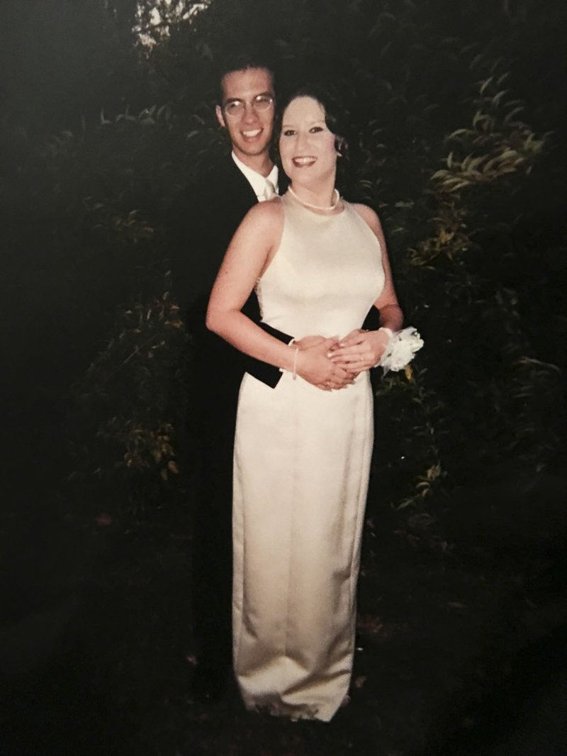 Second Prom organizer Heather Holaway’s attended her high school prom with date Jonathan Janacek in 2001.