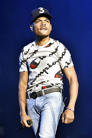 Chance The Rapper performs on day three at Lollapalooza in Grant Park ...