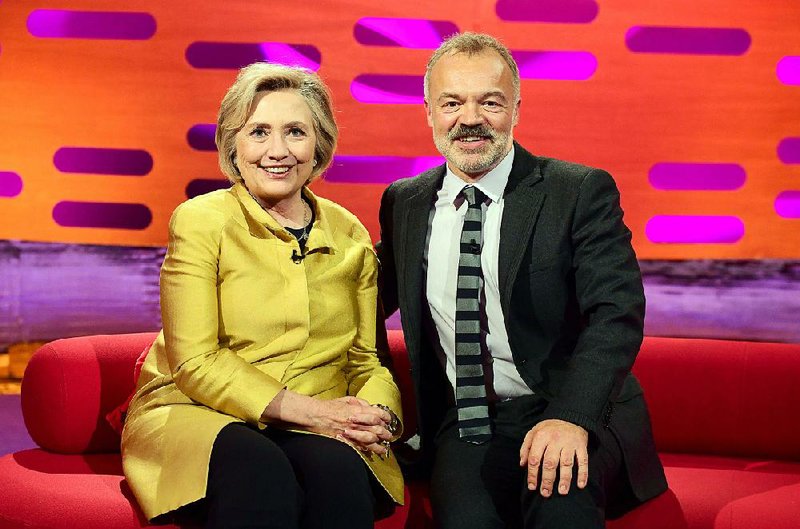 Graham Norton hosts a continuous stream of A-list celebrities on his eponymous talk show. Here he visits with Hillary Clinton last season. Season 23 debuts at 9 p.m. Friday on BBC America. 
