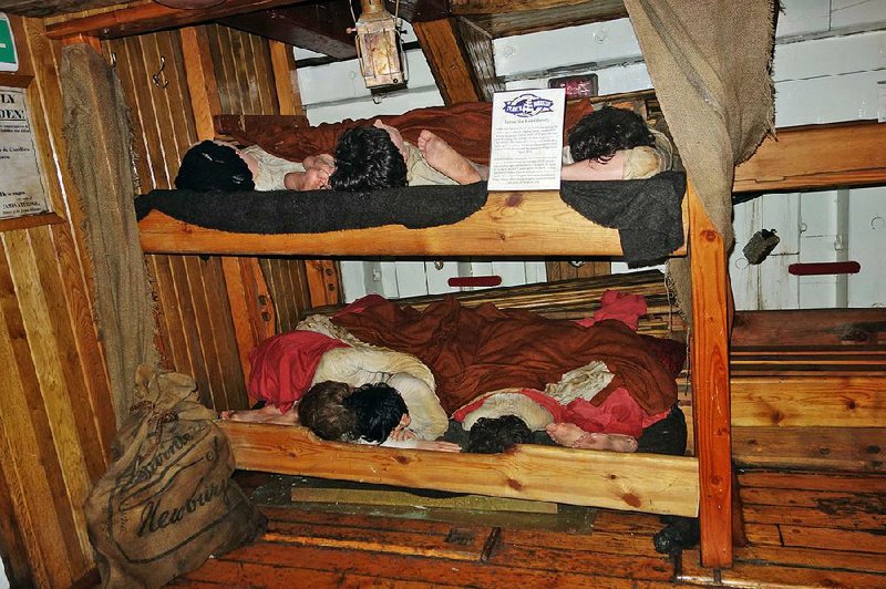 In Dublin, the Jeanie Johnston Tall Ship re-creates the harsh conditions the Irish faced escaping the potato famine. On a famine ship, entire families often shared one six-foot-square berth.
