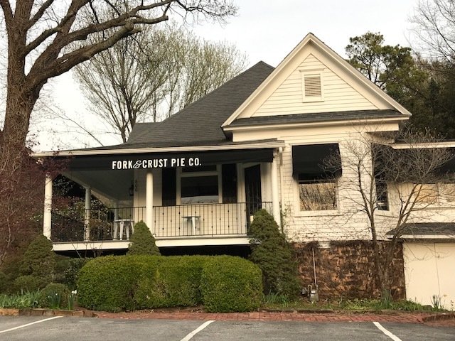 NWA DEMOCRAT-GAZETTE/Donna Lonchar Fork and Crust Pie Co. is working to open its new location at 600 N. Mission Blvd. in Fayetteville by the end of April 2018.