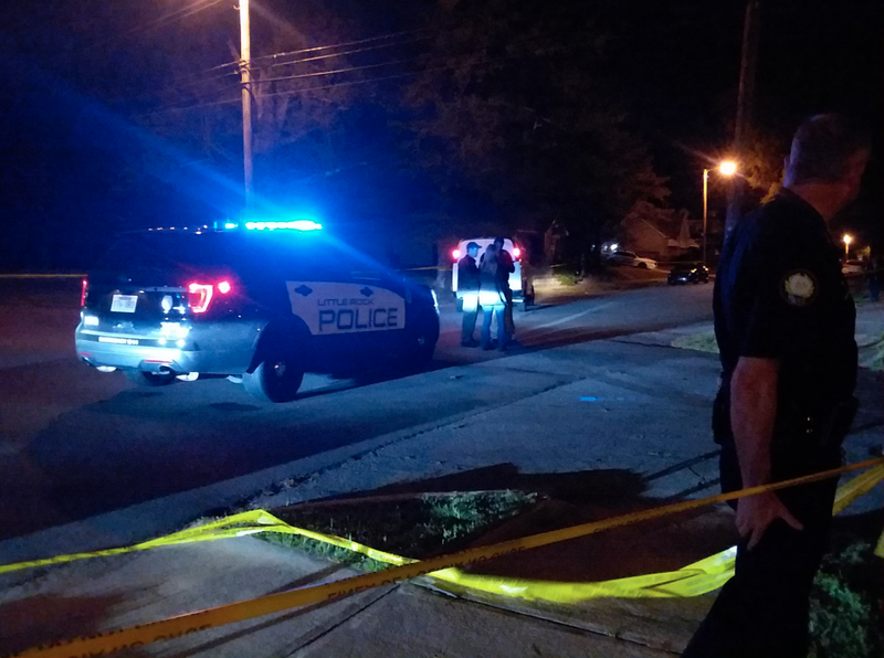 Police investigate a fatal drive-by shooting early Friday in Little Rock.