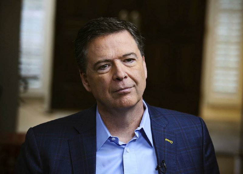 In this image released by ABC News, former FBI director James Comey appears at an interview with George Stephanopoulos that aired during a primetime "20/20" special on Sunday, April 15, 2018 on the ABC Television Network. 