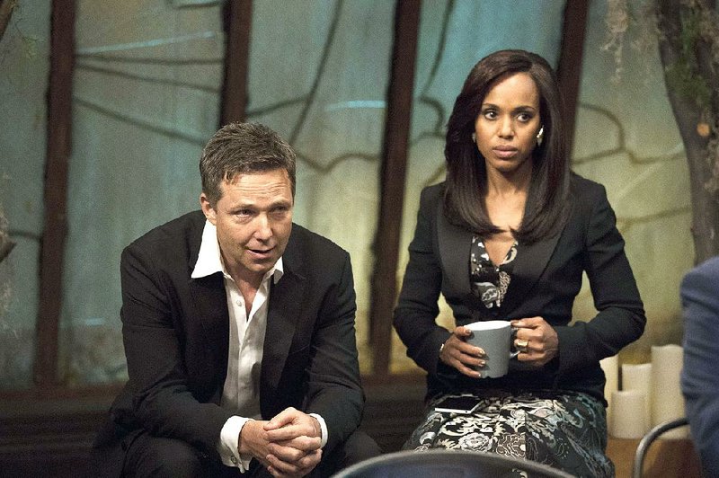 ABC’s Scandal stars Little Rock native George Newbern and Kerry Washington. After seven seasons, the series comes to an end at 9 p.m. today.
