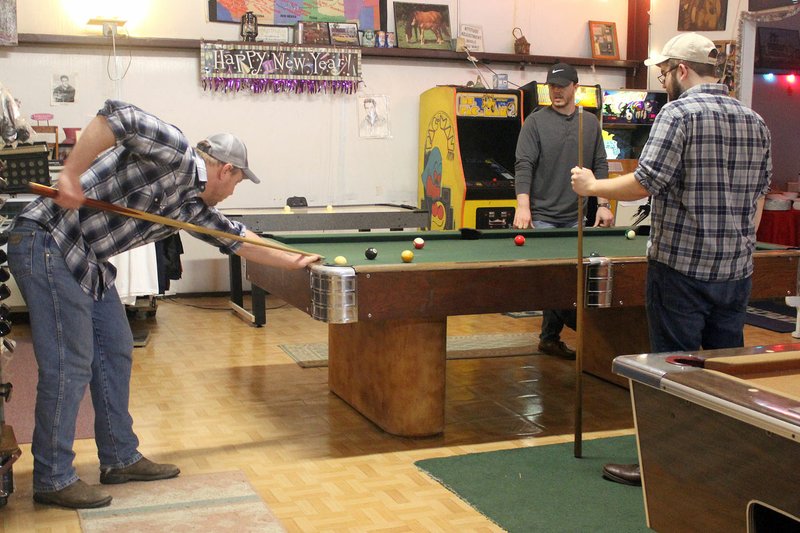 MEGAN DAVIS/MCDONALD COUNTY PRESS Guests can also sharpen their pool skills at one of two tables, play air hockey with a friend, or enjoy refreshments at the concession stand.