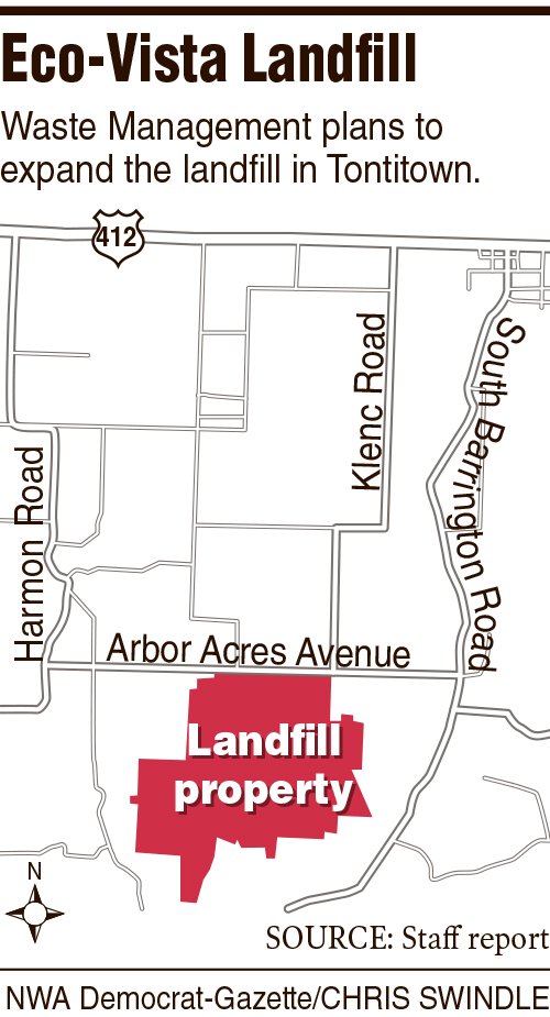 Eco-Vista Landfill map