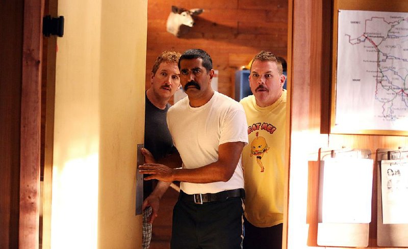 When an international border dispute arises between the United States and Canada, officers Foster (Paul Soter), Thorny (Jay Chandrasekhar ) and Farva (Kevin Heffernan) are called in to set up a new Highway patrol station in the disputed area in Super Troopers 2. 