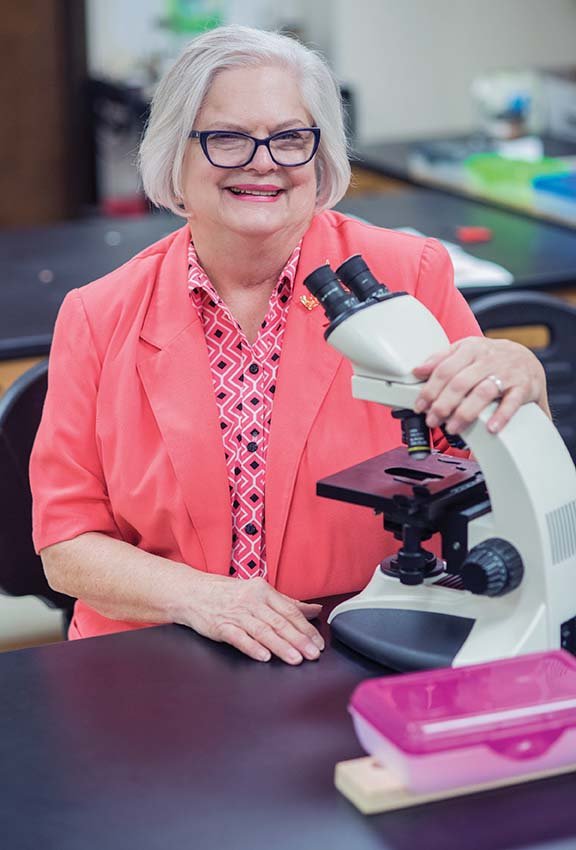 Judy Gabbard, professor and chairwoman of the math and science department at Central Baptist College in Conway, was recognized for her 50-year tenure on campus. She has no immediate plans to retire. “This is my ministry,” she said. “I love, love, love students.”