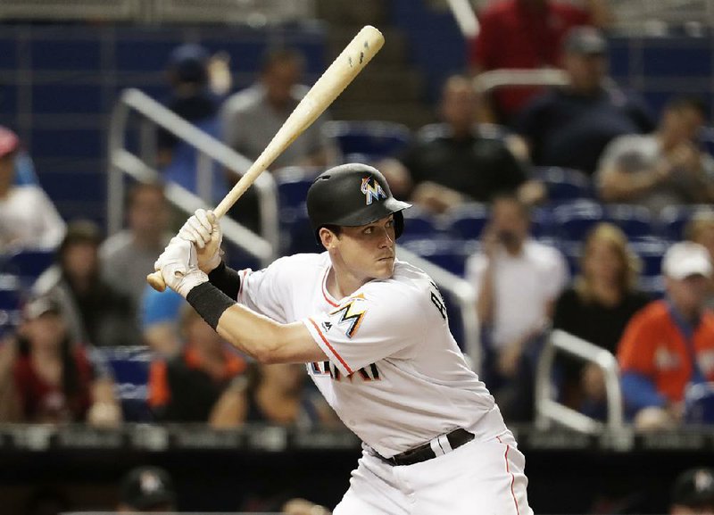 Third baseman Brian Anderson (Arkansas Razorbacks) is off to a solid start in his rookie season for the Miami Marlins. He’s batting .235 with 1 home run and 10 RBI.   