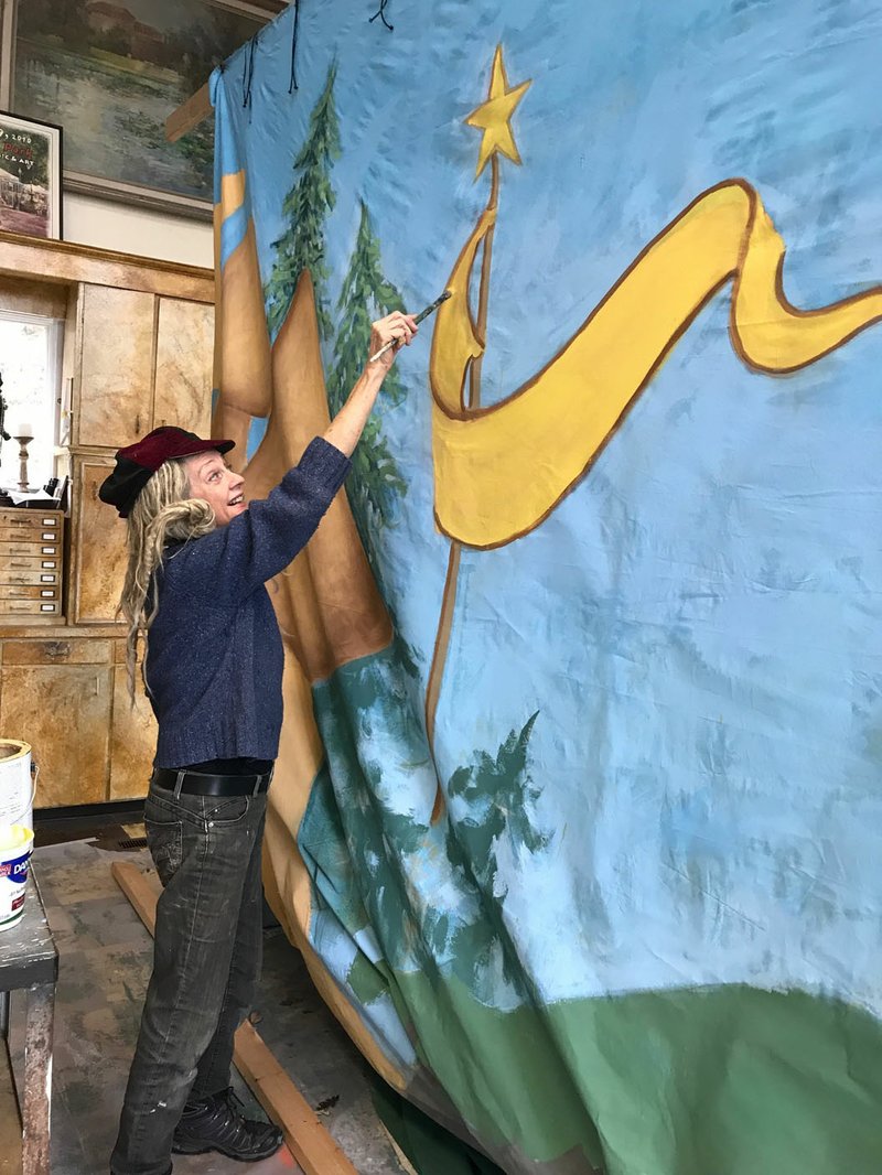 Courtesy Photo Valerie Hubbard Damon wrote and illustrated "Willo Mancifoot" more than 30 years ago. In preparing for the musical adaptation of her children's book, she took the opportunity to re-create her illustrations on a much larger scale.