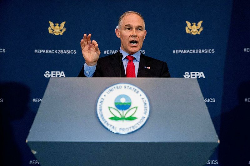 EPA Administrator Scott Pruitt, shown earlier this month at a news conference in Washington, has undertaken a broad effort to change how the agency uses science to guide its work.  