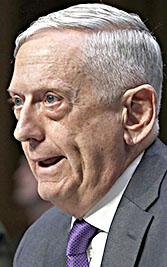 Defense Secretary Jim Mattis testifies about the Department of Defense budget posture during a Senate Armed Services Committee hearing, Thursday, April 26, 2018, on Capitol Hill in Washington. 