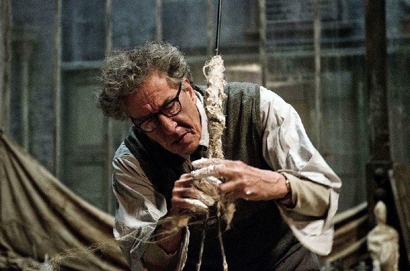 Alberto Giacometti (Geoffrey Rush) is the self-doubting Swiss sculptor in Stanley Tucci’s Final Portrait. 
