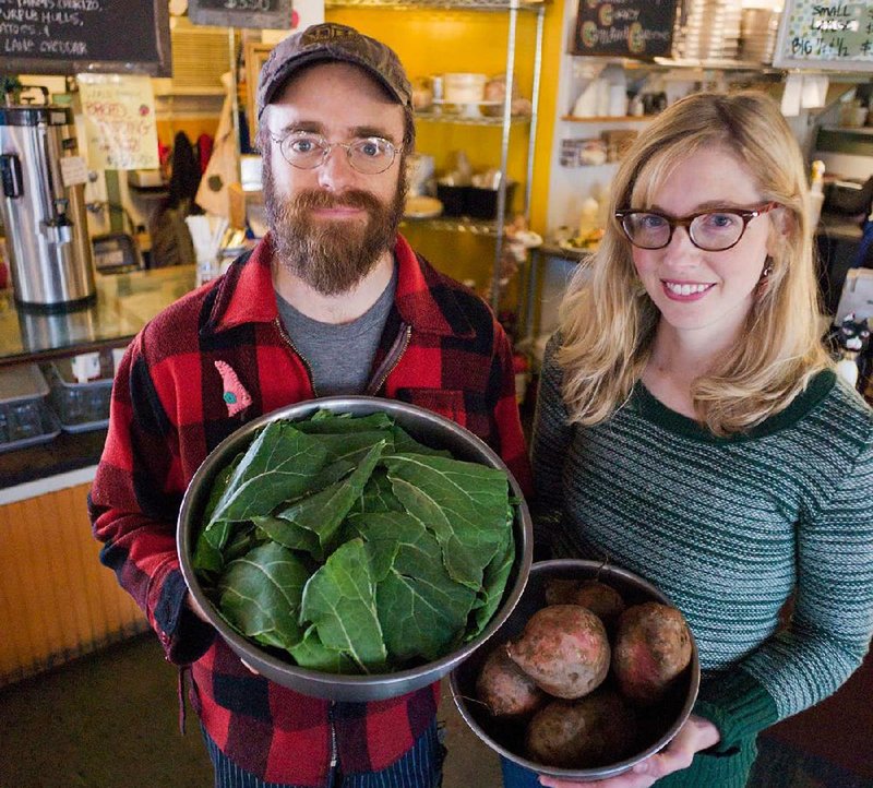 The Root Cafe owners Jack Sundell and his wife Corri Bristow-Sundell