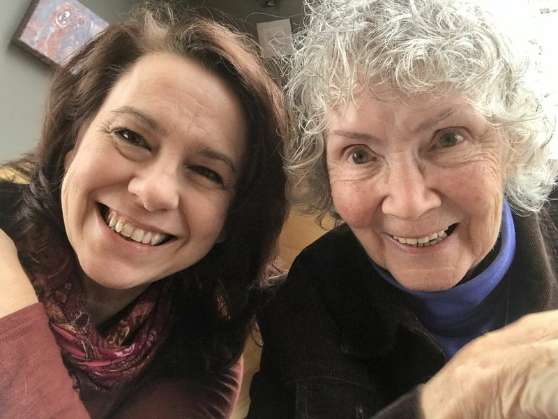 Jules Taylor, left, has adapted the poems of Sue Coppernoll, right, to create “An Old Woman Speaks.” The two have been friends for years, but Taylor says Coppernoll’s abilities as a poet had been a secret to her until this year. 
