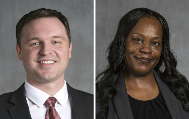 Jared Henderson (left) and Leticia Sanders (right) are shown in this combination photo.