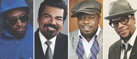 “Comedy Get Down” tour starring  (from left) Eddie Griffin, George Lopez, Cedric The Entertainer and D.L. Hughley. 