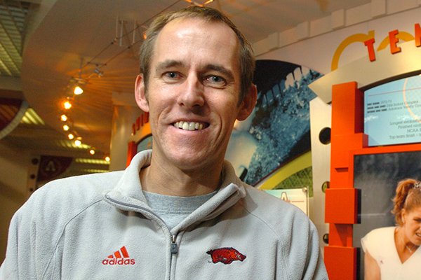 Michael Hegarty, shown in this 2008 file photo, spent 15 seasons as head women's tennis coach at Arkansas. 