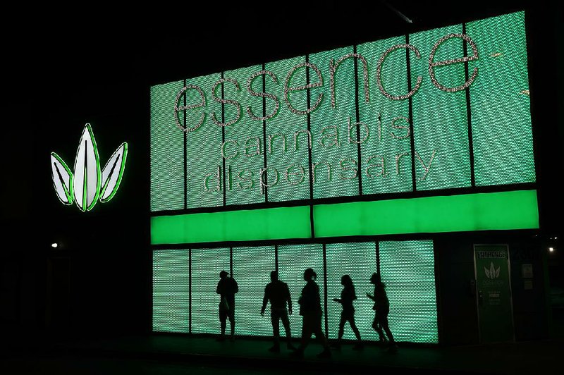 Marijuana dispensaries like this one, Essence in Las Vegas, are part of the changing U.S. scenery, and some businesses are shifting away from testing their workers for use of the drug.  