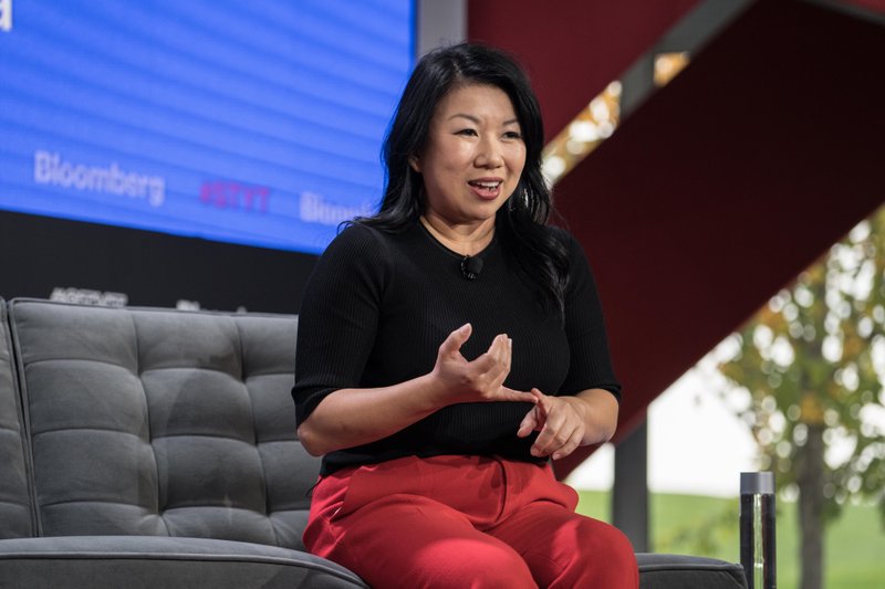 Zola CEO Shan-Lyn Ma speaks during a Bloomberg Technology event in New York on 13, 2017. 