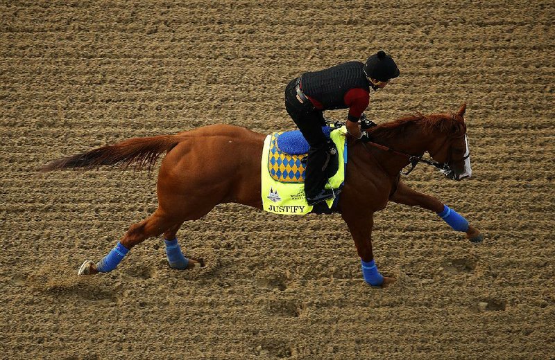 Justify, which was the 7-2 favorite in early wagering Friday, is undefeated going into today’s Kentucky Derby at Churchill Downs in Louisville, Ky. 