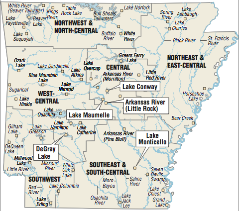 Fishing Hot Spots  The Arkansas Democrat-Gazette - Arkansas' Best