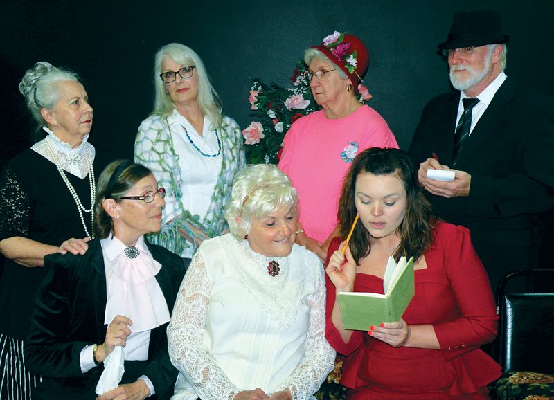 The Community Theatre of Cabot will present Bull in a China Shop, beginning Friday and concluding May 26 at the Cabot Veterans Park Event Center. Members of the cast include, front row, from left, Kathy Whitt, who appears as Birdie; Catherine Roberts as Amantha; and Brooke Davenport as Jane; and back row, Mary Ann Moore, who appears as Nettie; Karen Conquy as Lucy; Nancy Jansen as Elizabeth; and Tom Conquy as Kramer.