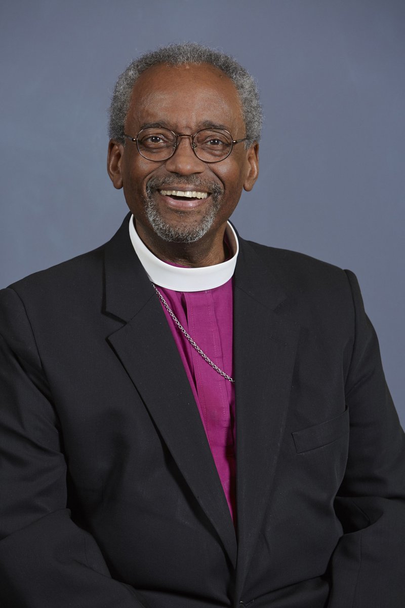 This undated handout photo provided by The Episcopal Church shows the Most Reverend Michael Bruce Curry, the 27th Presiding Bishop and Primate of The Episcopal Church. Kensington Palace says the head of the Episcopal Church, the Most Rev. Michael Bruce Curry will speak at the wedding between Prince Harry and American actress Meghan Markle. Curry, from Chicago, will give the address _ a sermon _ at the May 19 event in Windsor. He will join the dean of Windsor, the Rt. Revd. David Conner and Archbishop of Canterbury Justin Welby, who will officiate at the service. (The Episcopal Church via AP)