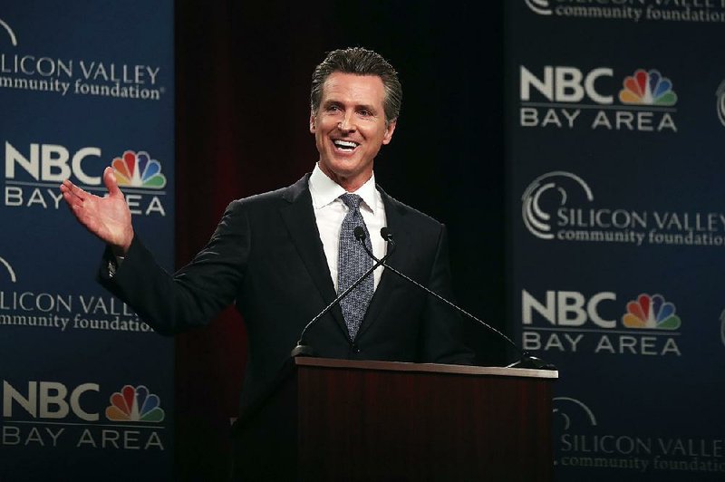 Democrat Gavin Newsom announced his California gubernatorial campaign soon after winning re-election as lieutenant governor four years ago, spurring a hotly contested race for his replacement. 
