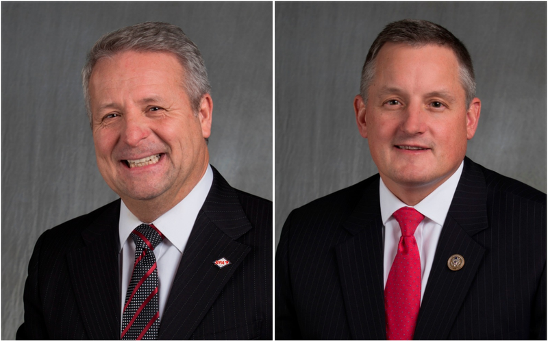 Randy Caldwell, left, and U.S. Rep. Bruce Westerman