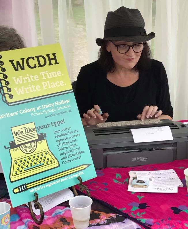 Courtesy Photo Poets will wait at their typewriters, poised to create "poetry on demand" at today's White Street Walk.