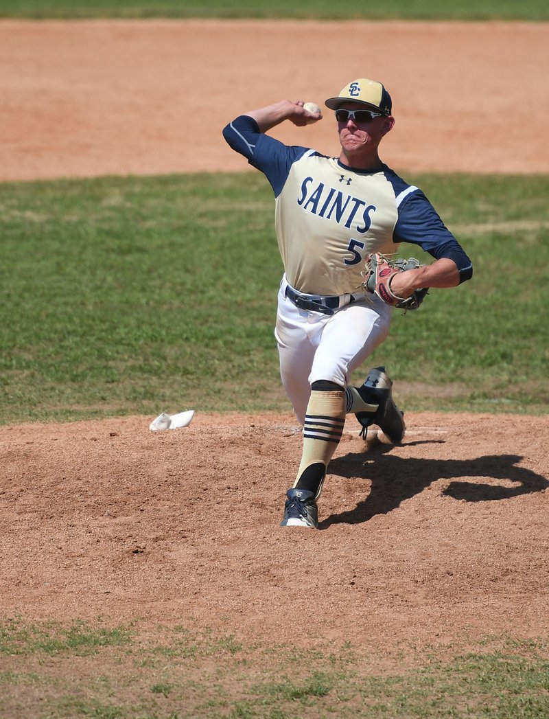 Shiloh Christian’s Connor Clark has been strong on the mound and at the plate to help the Saints return to the state title game. He is hitting a team-high .446 and tied for the team lead with 31 RBIs. He also is 3-1 with eight saves on the mound. 