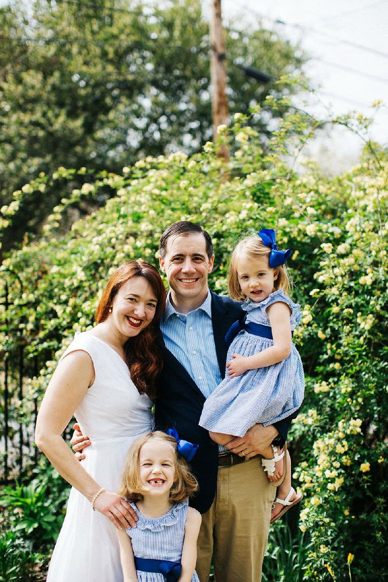 This photo, provided by the Enderlin campaign, shows Chuck Enderlin and his family. Enderlin, a Little Rock native, is seeking the Democratic nomination in the 3rd Congressional District of Georgia. 
