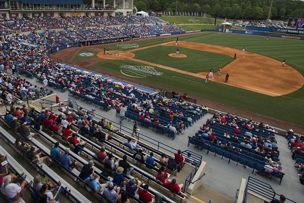 Hoover Metropolitan Stadium is shown Wednesday, May 23, 2018, during the SEC Tournament in Hoover, Ala.