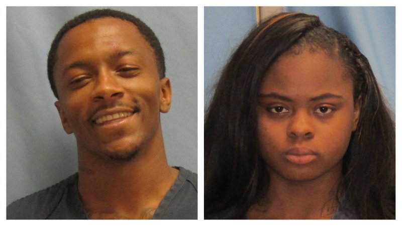 From left, Deangelo Darnell Bates and Tatyana Hicks