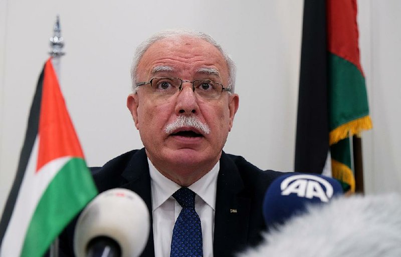 “Justice is the cornerstone of peace,” Palestinian Foreign Minister Riad Malki said Tuesday at the International Criminal Court in The Hague.  